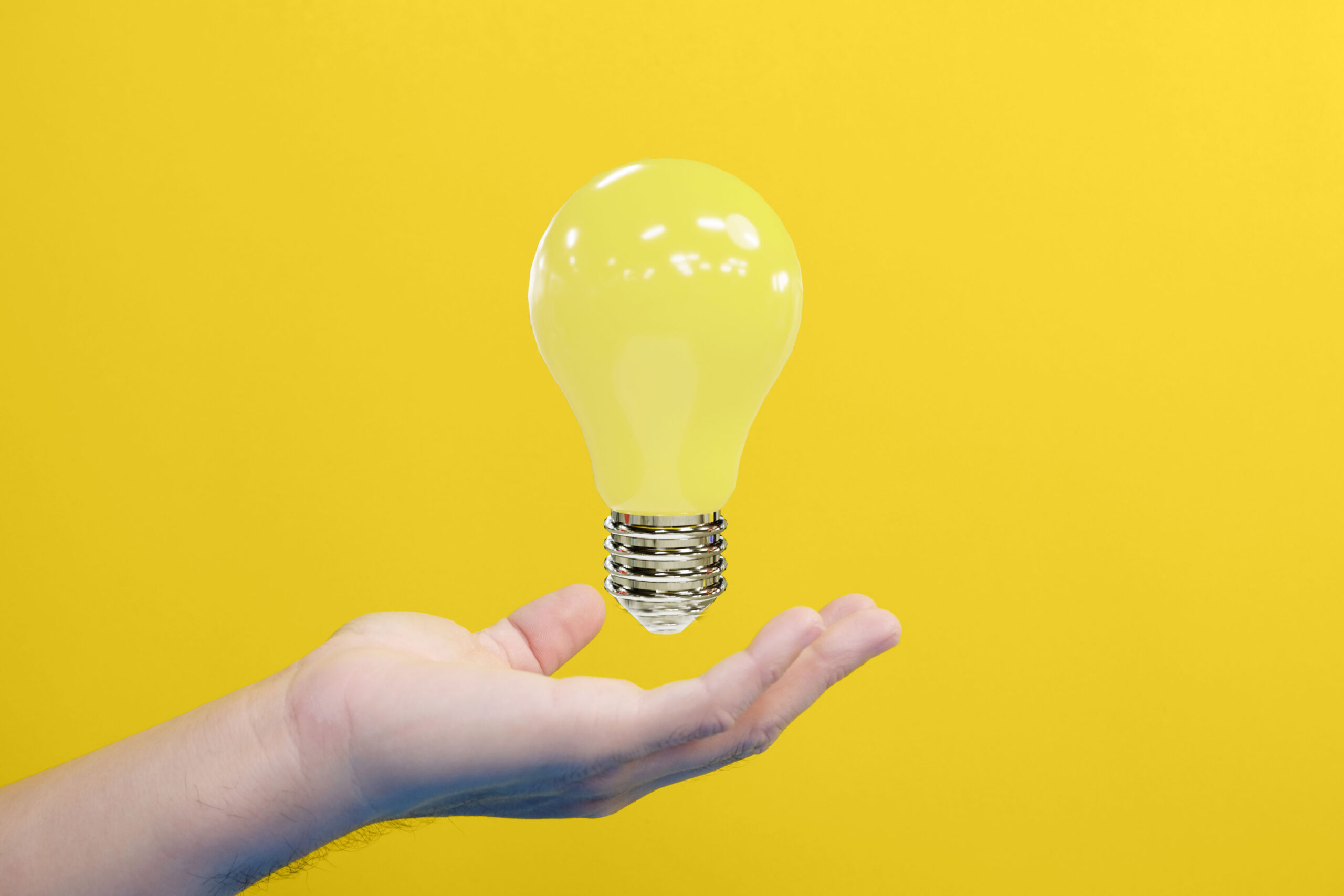 yellow lightbulb